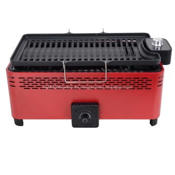 BBQ Elektro- und Holzkohlegrill 2 in 1